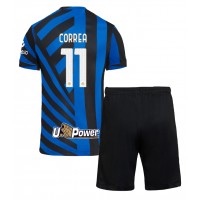 Inter Milan Joaquin Correa #11 Koti Peliasu Lasten 2024-25 Lyhythihainen (+ Lyhyet housut)